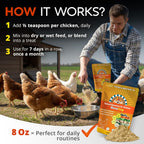 Buff Clucks WormStop 8 ounce resealable bag close up shot
