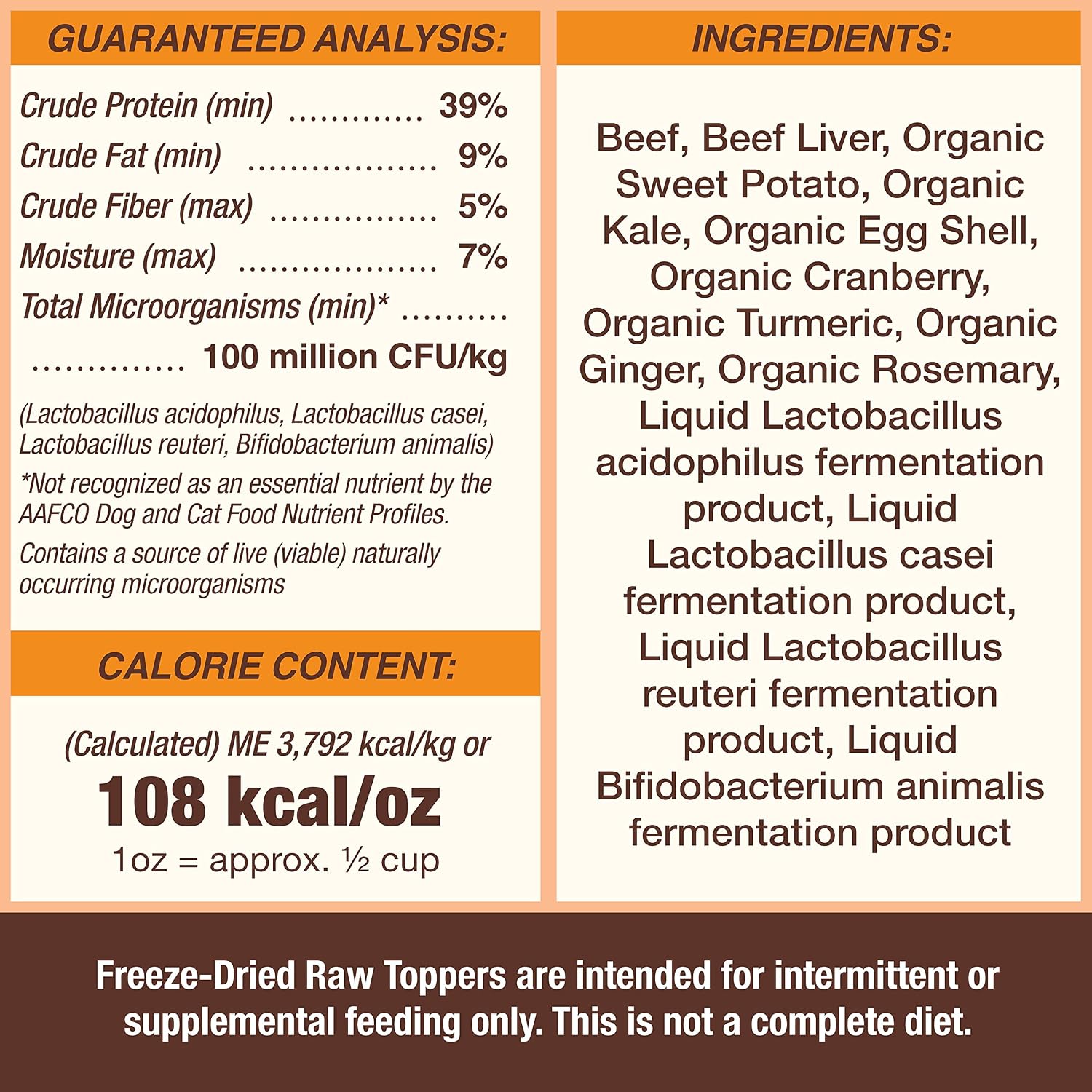 Primal Pet Foods high protein beef topper being crumbled over a pet meal bowl