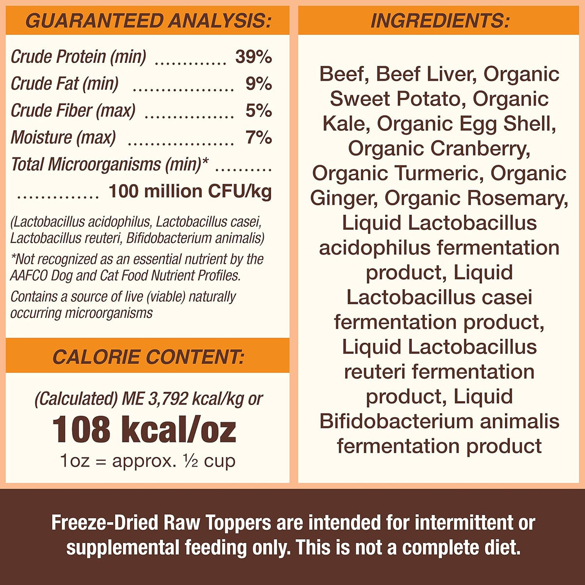 Primal Pet Foods high protein beef topper being crumbled over a pet meal bowl