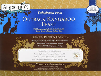 Addiction Outback Kangaroo Feast Air-Dried Grain-Free Dog Food - Complete Meal or Topper with Natural Ingredients for Digestive and Skin & Coat Health, 2lb - Image 13