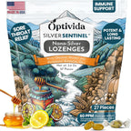 Optivida Nano Colloidal Silver Lozenges front packaging view for premium immune support