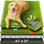 Hompet Dog Grass Pad with Tray Large front view