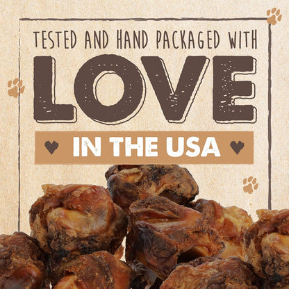 Single ingredient beef knee cap bones for pets