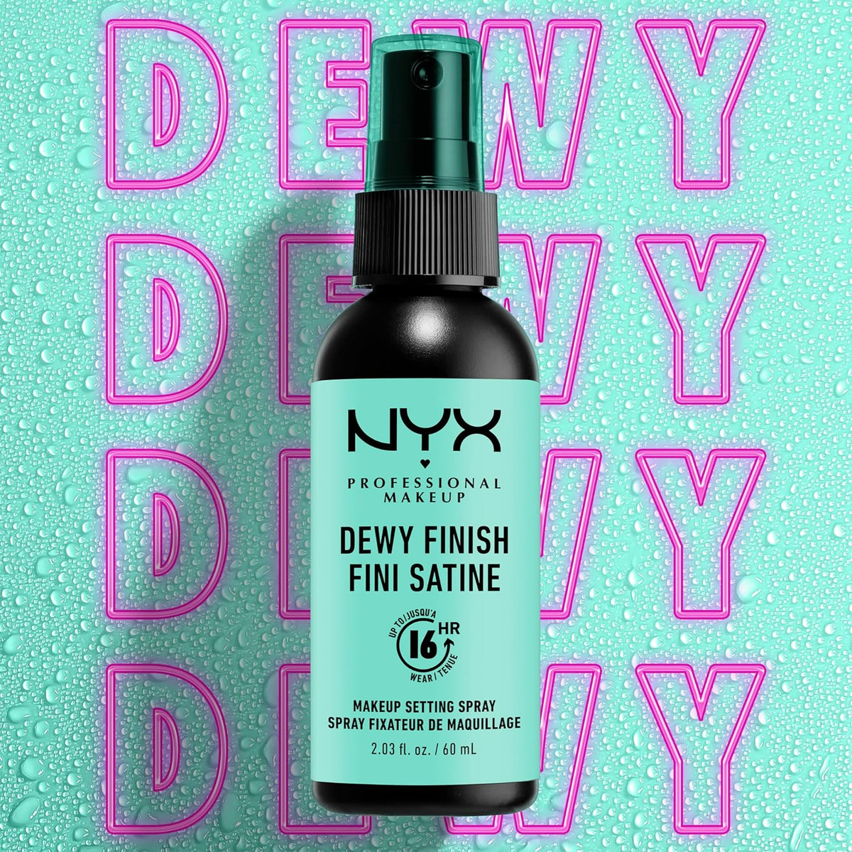 Lightweight breathable cosmetics setting mist for sensitive skin