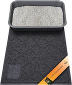 Neater Pets Neater Mat Cat Litter Mat, Thick & Durable Cat Mat for Litter Box, Trapper Pad Catches Mess to Protect Indoor Floors, Soft on Kitty Paws, Anti-Skid Grip Backing, Easy to Clean, Grey - Image 11