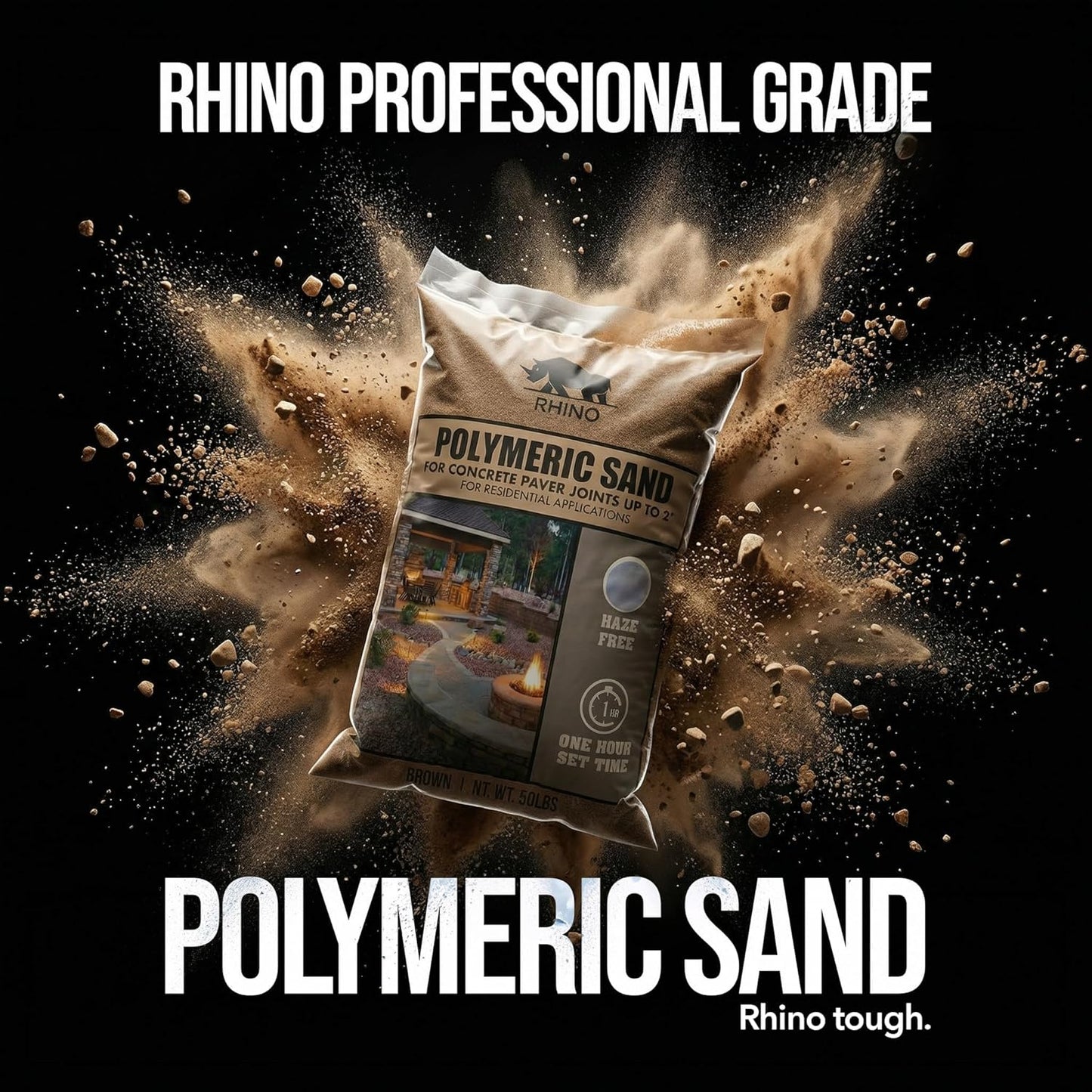 Rhino Power Bond Plus polymeric sand texture close up