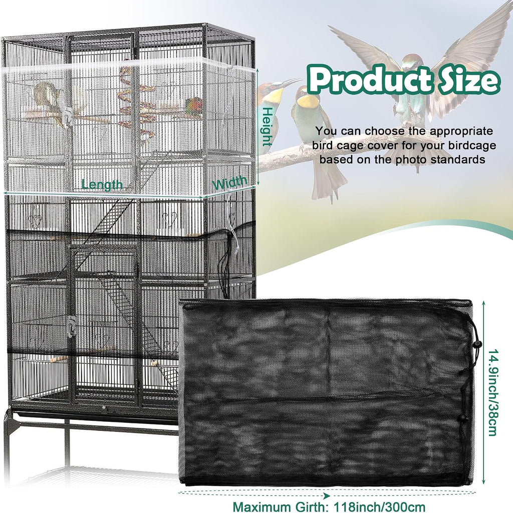 Catcan adjustable nylon mesh net cover in black and white