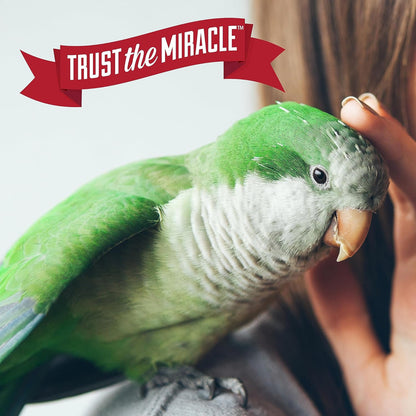 Nature's Miracle Bird Cage And Surface Cleaner product packaging layout highlighting pet and home safe certification