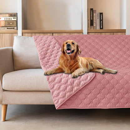 gogobunny 3X Stronger Waterproof Pet Blanket, Scratch Proof Furniture Protector for Dogs Cats, Reversible Cover 52x82 Inch, Dark Beige - Image 11
