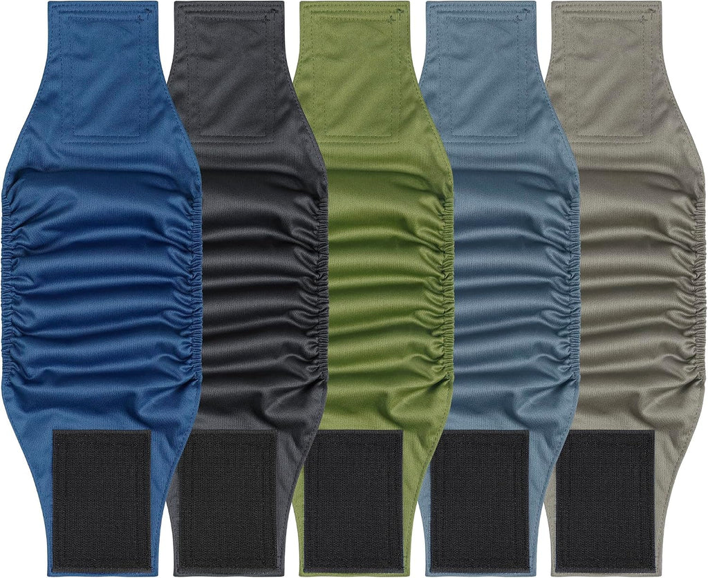 5 Pack Dog Diapers Male Reusable, Premium Belly Bands for Male Dogs, High Absorbing Male Dog Pee Wraps for Doggie in Incontinence or Excitable Urination and Training, Dino S - Image 14
