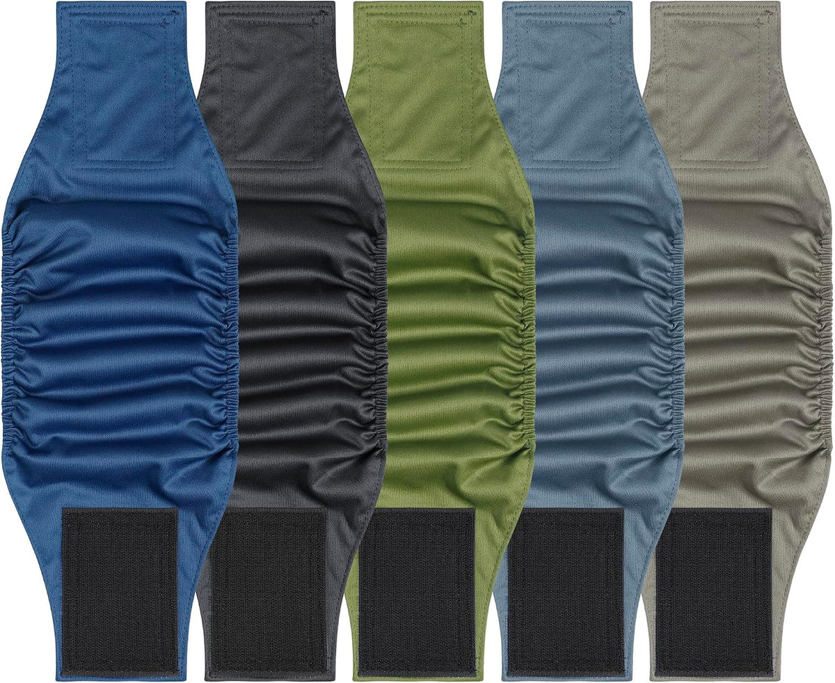 5 Pack Dog Diapers Male Reusable, Premium Belly Bands for Male Dogs, High Absorbing Male Dog Pee Wraps for Doggie in Incontinence or Excitable Urination and Training, Dino S - Image 14