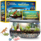 National Geographic Light Up Dinosaur Terrarium Kit front view of packaging