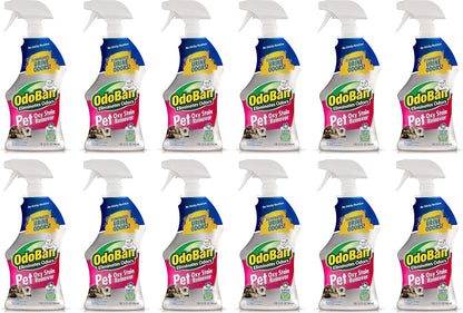 OdoBan Pet Solutions Oxy Stain Remover, Pet Stain Eliminator, Made in the USA, 6-Pack, 32 Ounce Spray Each - Image 9