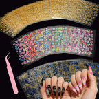 Vivinin 90 Sheets 3D Nail Art Stickers front view showcasing colorful floral and butterfly designs.
