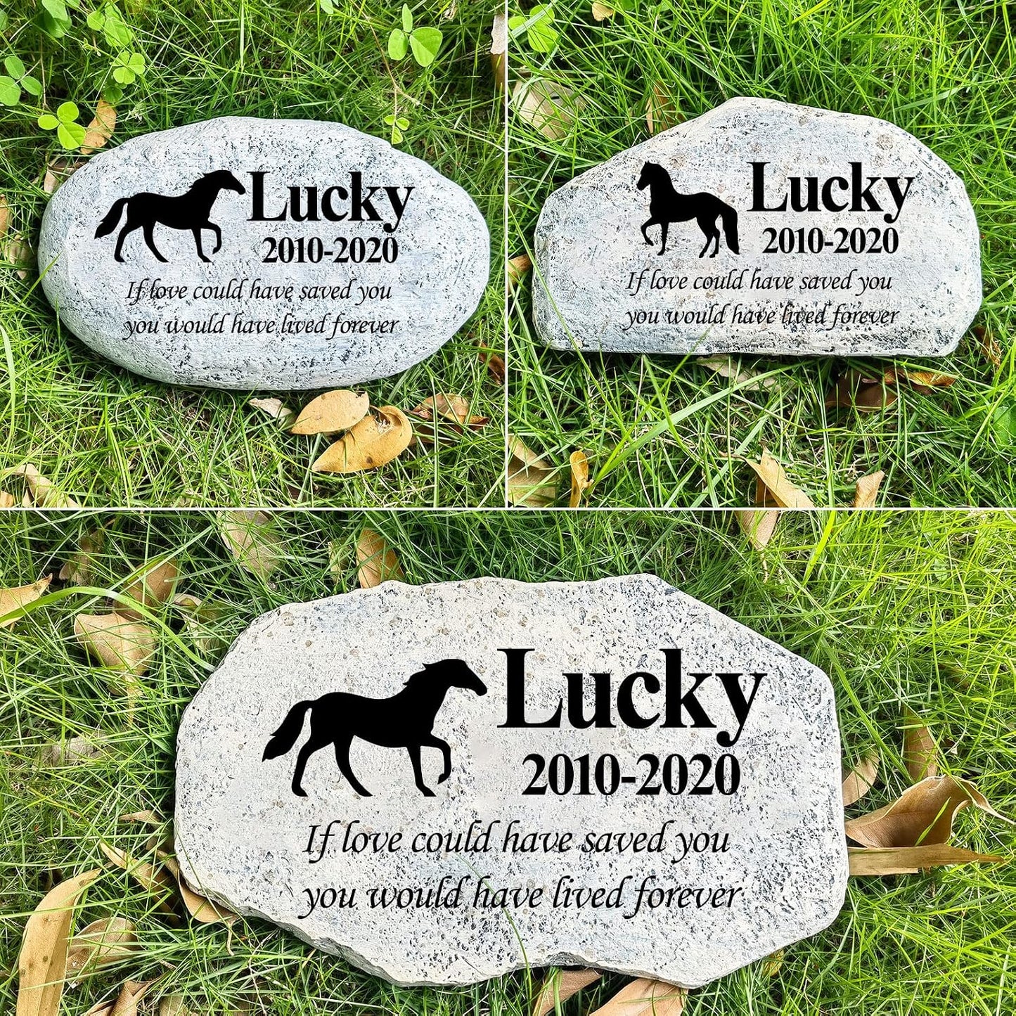 Zatanmulo Personalized Pet Memorial Stone, Garden Memorial Stone Personalized, Cat Headstone, Cat Tombstone, Memorial Plaque Outdoor, Garden Stepping Stone (Cat) - Image 13