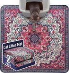 Hompet Cat Litter Mat 2 Pack, 18x28 Machine Washable Trapping Mats for Cats, Super Absorbent & Urine-Proof Cat Litter Box Mat for Floor, Waterproof & Non Slip Kitty Litter Rug - Image 11