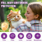 Trihood pet collar for flea and tick prevention