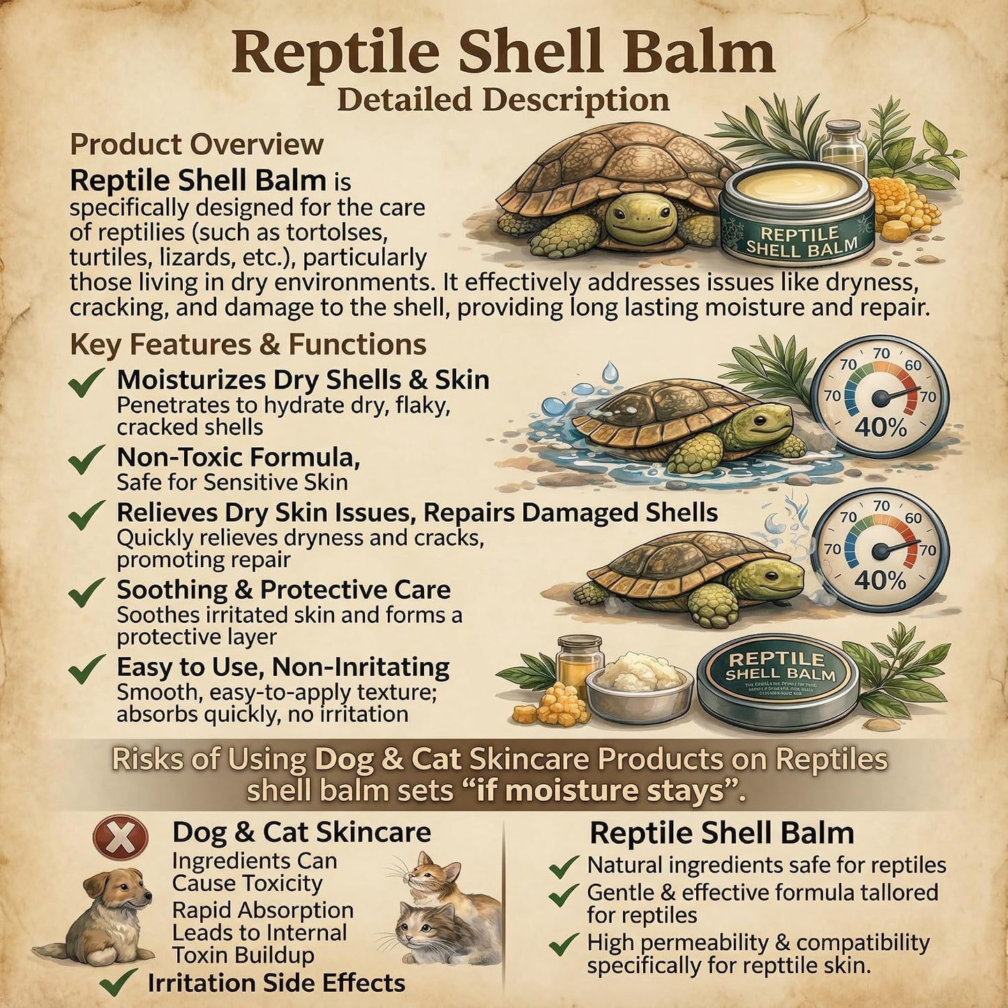 Texture demonstration of Ropto reptile balm
