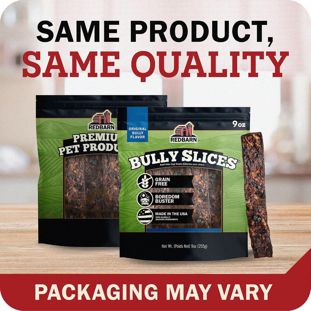Redbarn Pet Products All-Natural Rawhide Bully Slices - Bully Stick Flavor - Premium Grain-Free Beef Hide Treats High Protein Low Fat for Chewers - 9 oz Bag - Image 14
