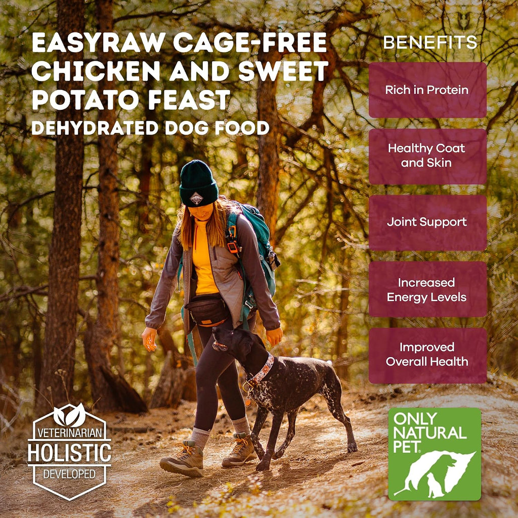 Only Natural Pet - EasyRaw Dehydrated Raw Dog Food Formula, Contains Real Wholesome Nutrition, Low Glycemic, Paleo Friendly, Non-GMO - Chicken & Sweet Potato Flavor - 2 lb Bag (Makes 10 lbs)-C2 - Image 4