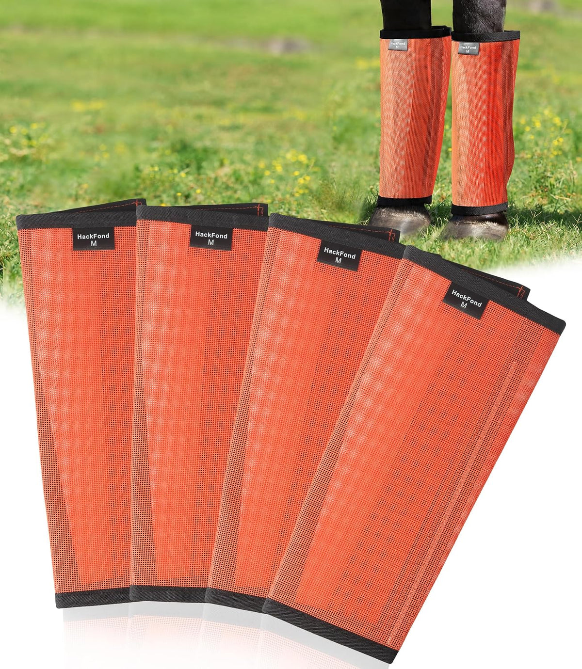 HackFond equine protective wraps demonstrating the flexibility and easy application design