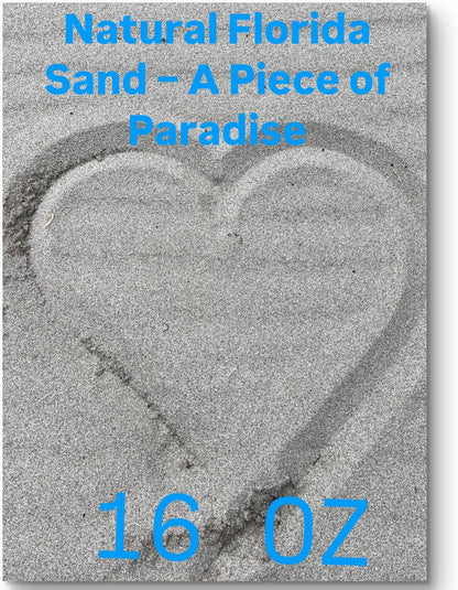 Florida beach sand used in decorative glass vase filler