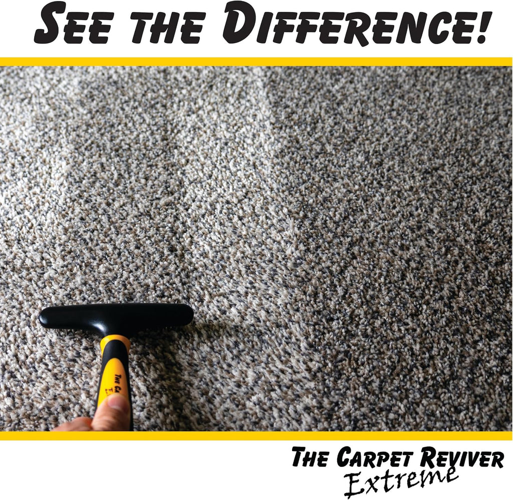 Close up of metal tines on Johnny World Carpet Reviver brush
