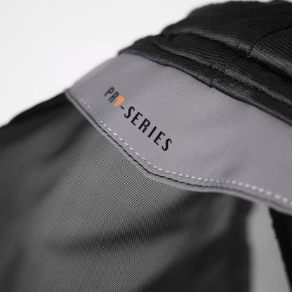 Side profile of Shires FlyGuard Pro fly mask showing breathable ear coverage