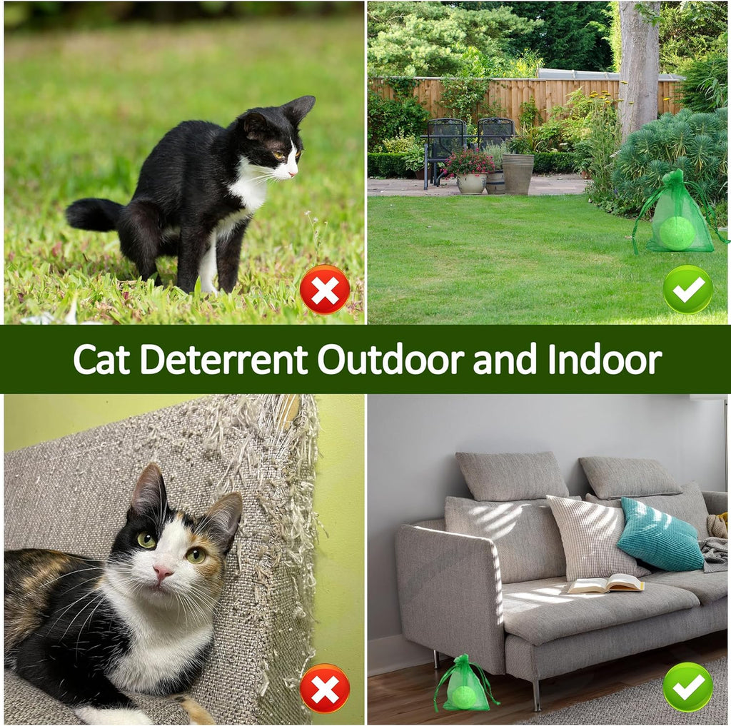 Close up view of the 24 pack cat repellent packaging