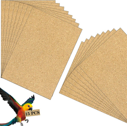 Gravel Paper for Bird Cage,BirdCage Liner Papers Cuttable Gravel Liner Sea Sand Paper Pet Animal Cages Cushion Great for Hard-Billed Birds Parrot | Clean Safe & Aids in Digestion (8 PCS - 17" x 11") - Image 11