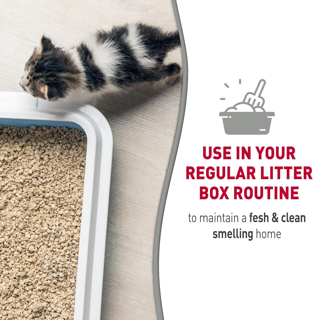 No rinse cat litter box deodorizer foam spray bottle packaging details