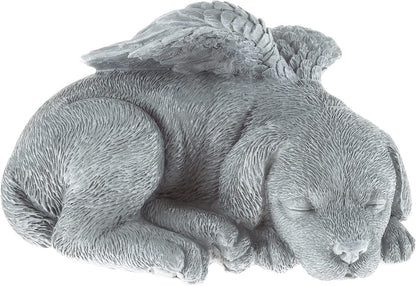 Pure Garden cat memorial statue grave marker in grass