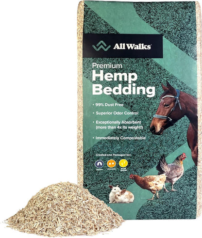 All Walks | Hemp Bedding for Small Animals 18.5L (3.7 LBS) | Low Dust, Odor Control, Highly Absorbent, Natural Cage Bedding for Rabbits, Hamsters, Guinea Pigs, Birds, and More - Image 9