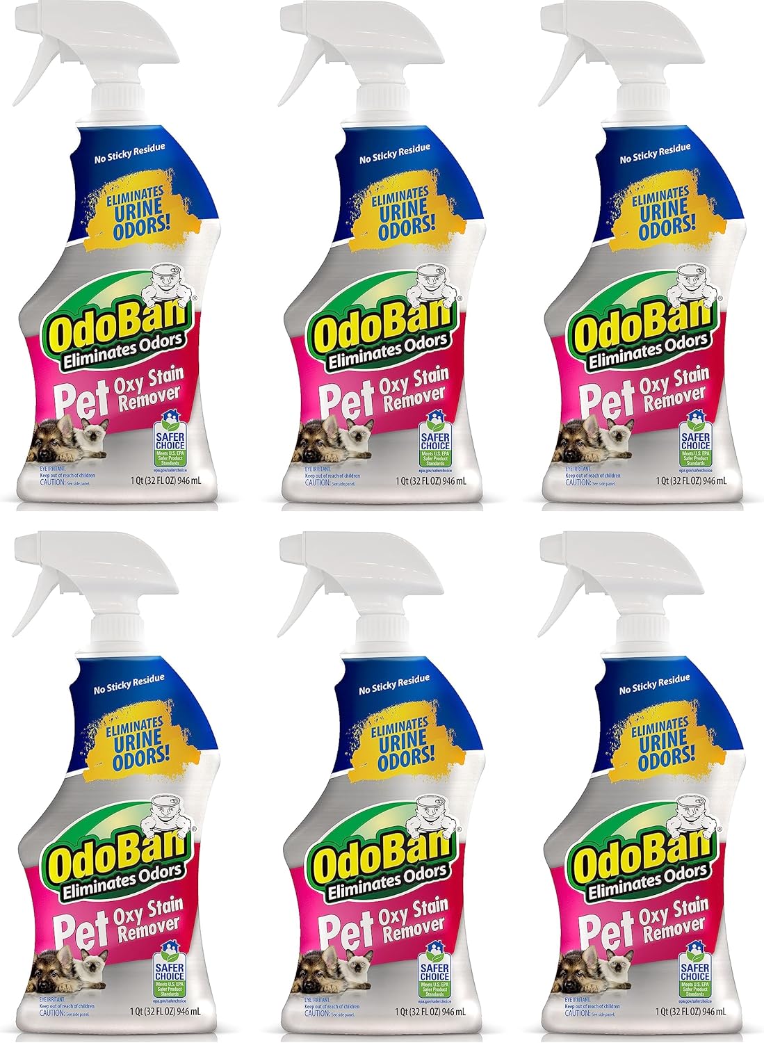Odoban Pet Solutions Oxy Stain Remover front view 32 fluid ounce bottle