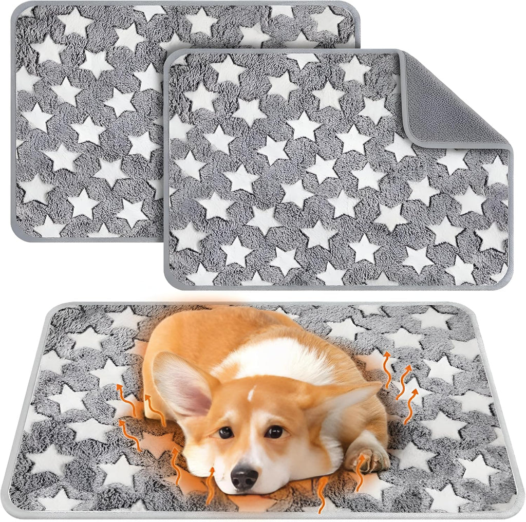 2 Pcs Large Self Warming Cat Pad Self Heating Cat Mat Bed Dog Crate Pet Blankets Thermal Heated Bed Mat for Outdoor Indoor Newborn Kittens Puppies Dog(Heart,24 x 18) - Image 13