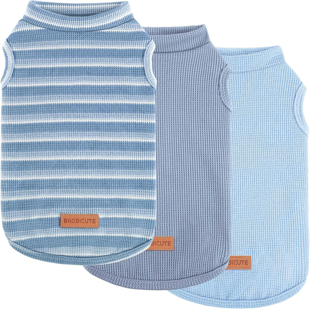 3Pack Dog Shirts Lightweight Waffle Dog Shirt for Small Dogs Sleeveless Dog Shirt for Small Medium Boy Girl Dogs Cozy & Breathable Pet Vest - Image 10