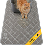 Conlun Cat Litter Mat front view showing grey PVC grid mesh.