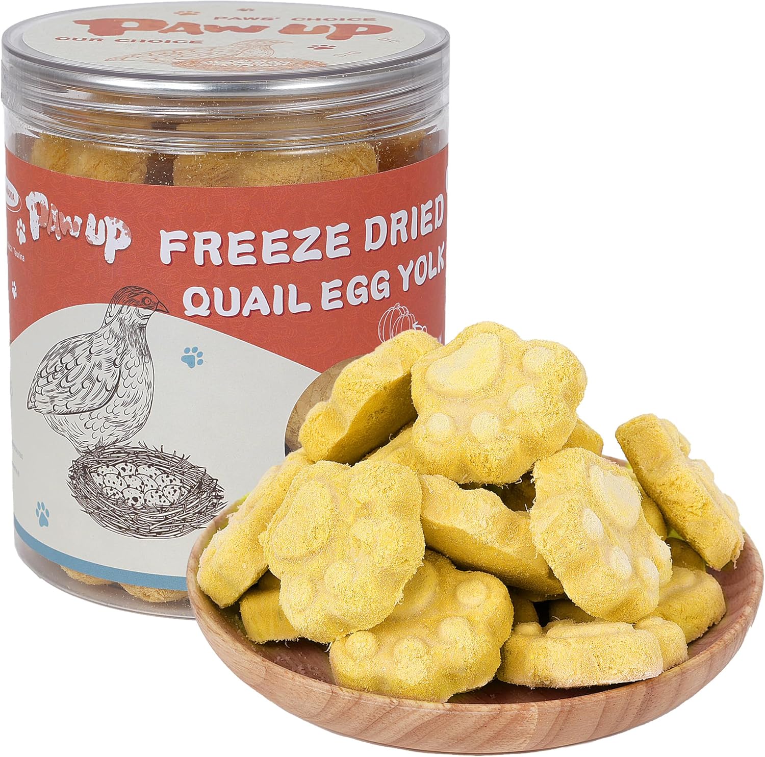 PAWUP Freeze Dried Cat & Dog Treats, Natural Quail Egg Yolk, Rich in Antioxidants Cranberry Added, High-Protein Pet Snacks for Coat & Urinary Health, 3.5 oz - Image 11