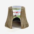 Kaytee natural tree trunk habitat hideout front view small animal accessory