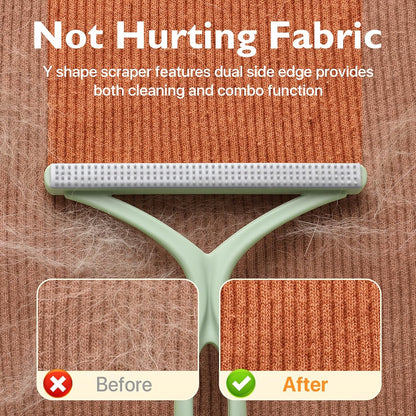 AXEGY blue silicone pet hair remover brush for delicate fabrics