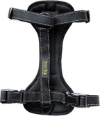 Mighty Paw dog car harness front view black
