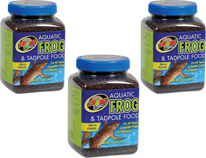 Seafood flavored sinking micro pellets for African Dwarf Frogs feeding details