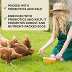 Organic whole grain ingredients in New Country Organics layer feed.