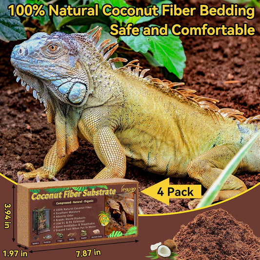 Legigo compressed coco coir bedding brick expanding in a water container