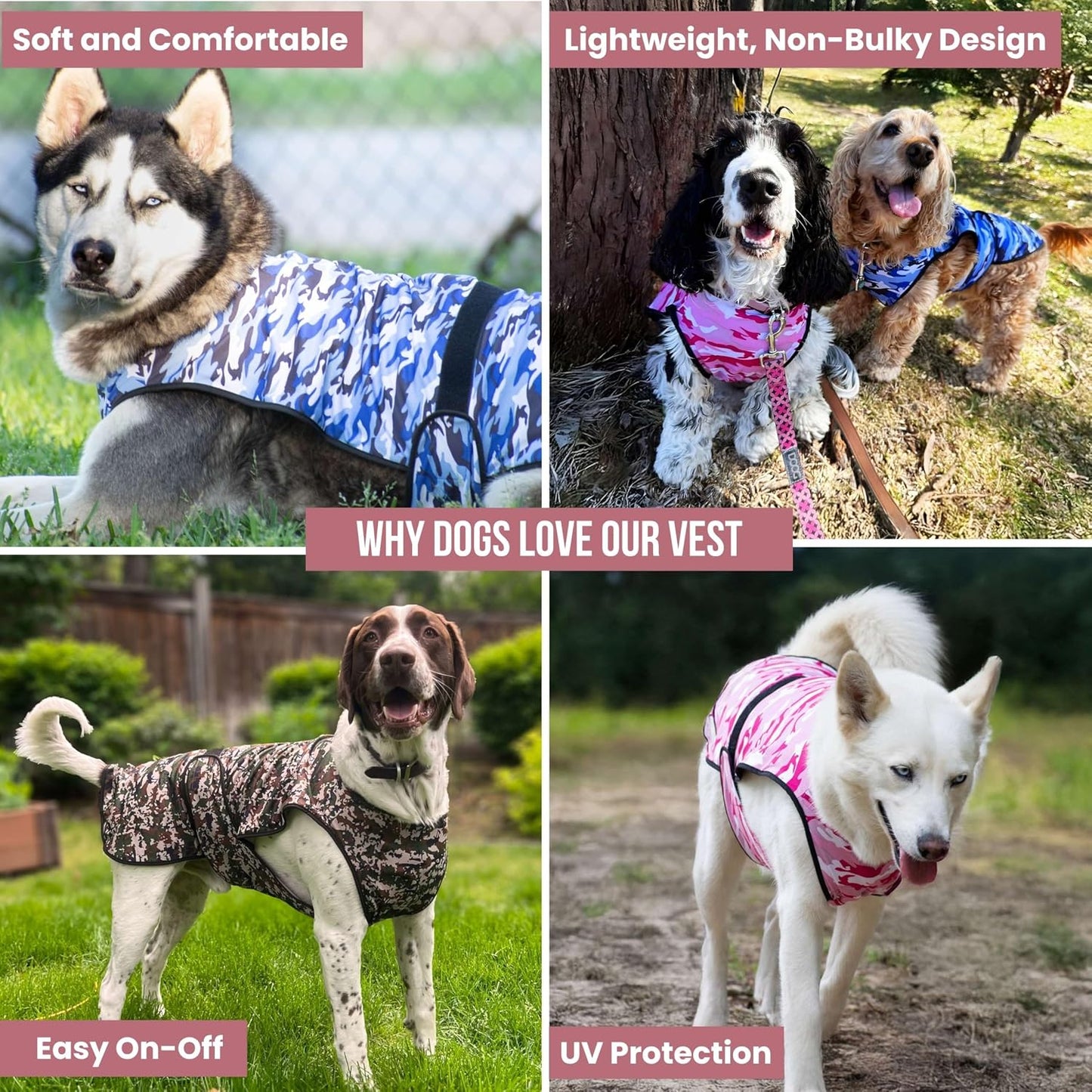 Lucolove cooling vest showing adjustable Velcro chest straps