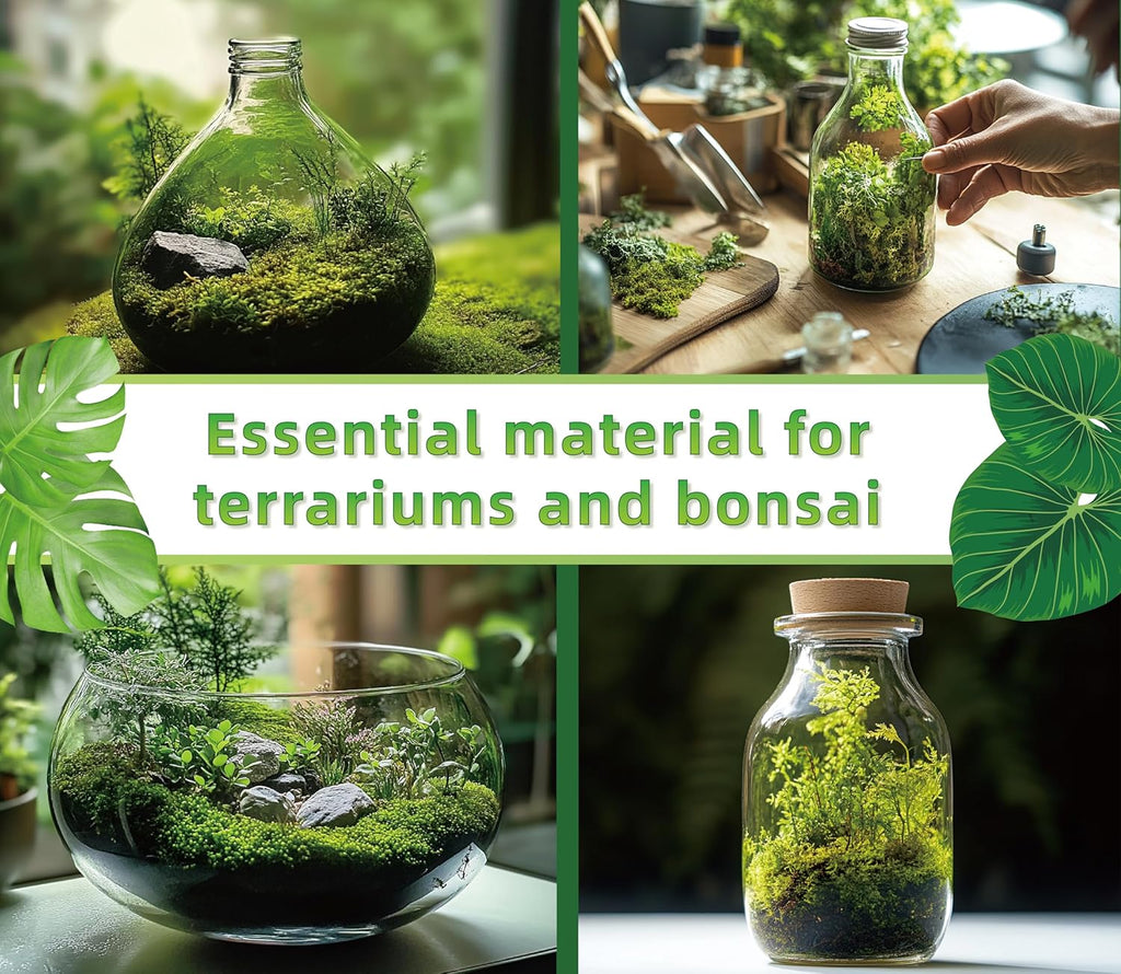 Moisture holding green moss for frogs and geckos