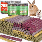 52Pcs Rabbit Chew Sticks, Guinea Pig Toys, Natural Timothy Grass Molar Teeth Stick, Mixing Flowers, Roses, Calendula and Forget Me Not, Small Animals Treats - Image 13