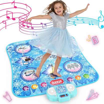 Eterfun 8-button Frozen dance mat front view for kids