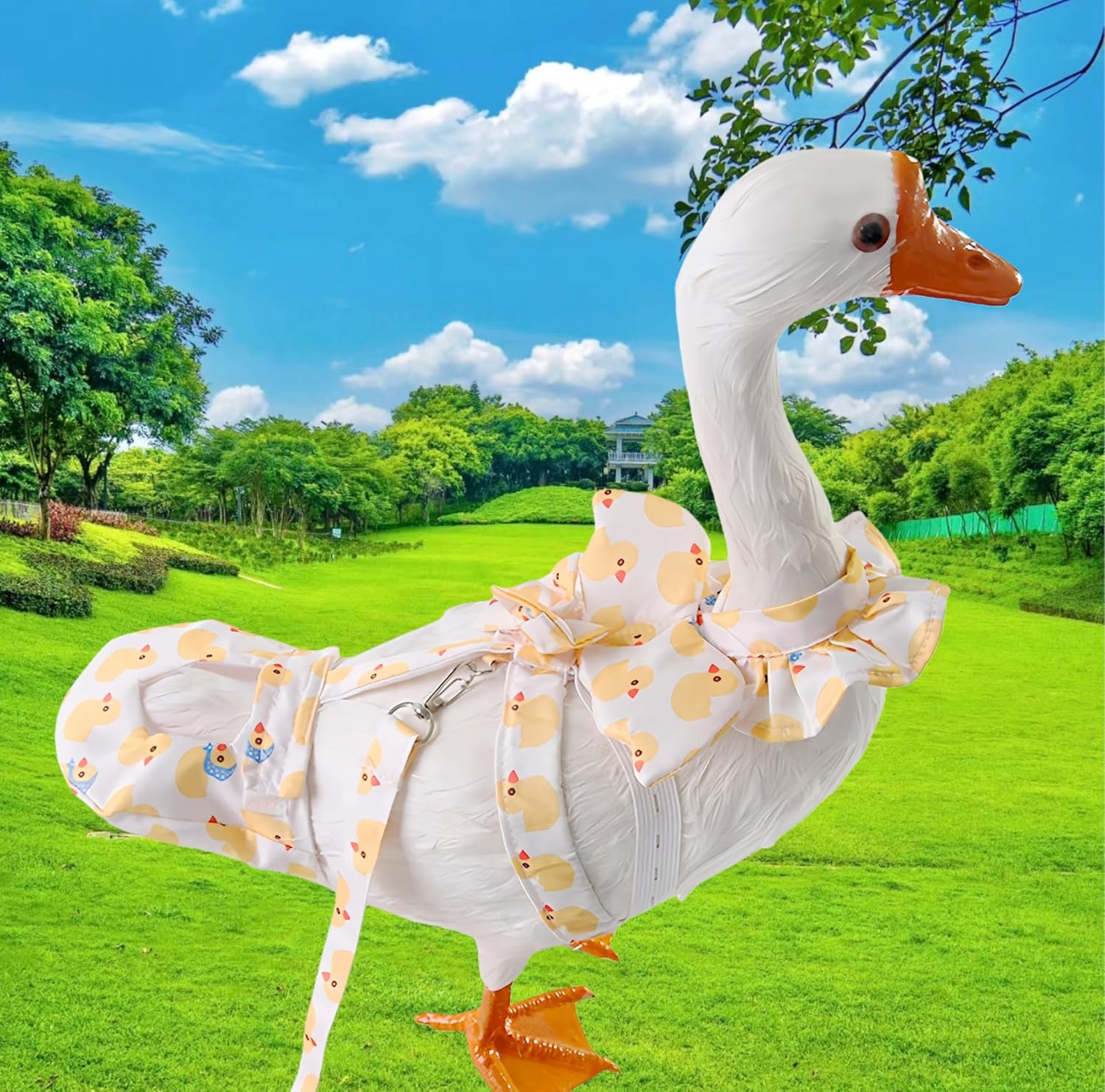 Magnoloran pet duck costume diaper pack with decorative bow tie