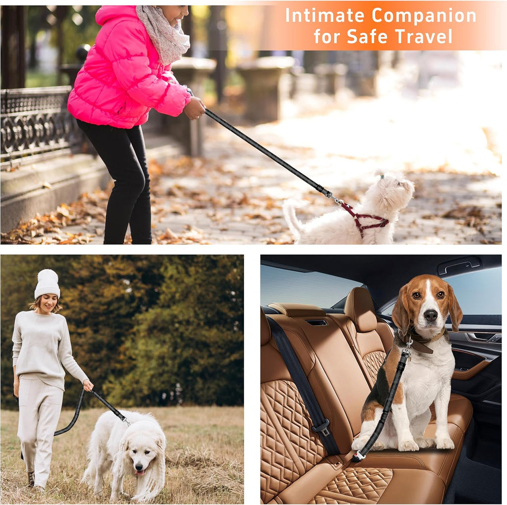Chew resistant nylon pet car seat belt
